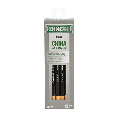 Allpoints Marker, China , Black, Thin, 12-Pk 1391063